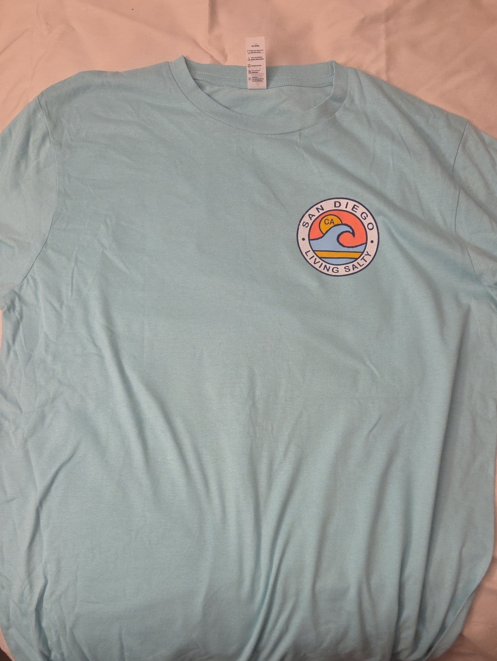 Living Salty San Diego Graphic Short-Sleeve T-Shirt - Light Blue